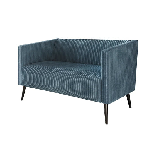 Corduroy Modern and Glamorous Velvet Upholstered Loveseat