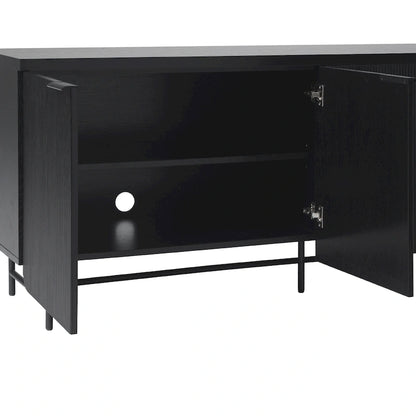 Bahut / Enfilade minimaliste cannelé à quatre portes