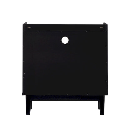 Table de chevet moderne en bois massif pour galerie