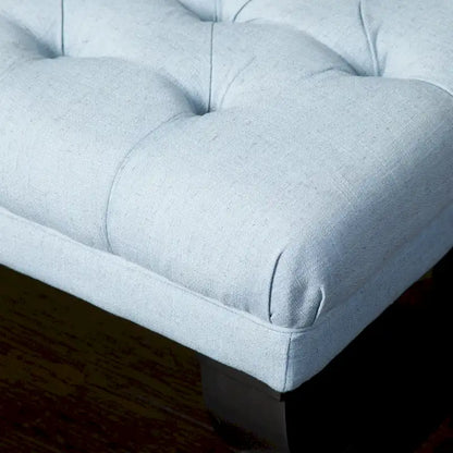 Banc ottoman en tissu capitonné - 41.00 L x 17.25 l x 16.75 H