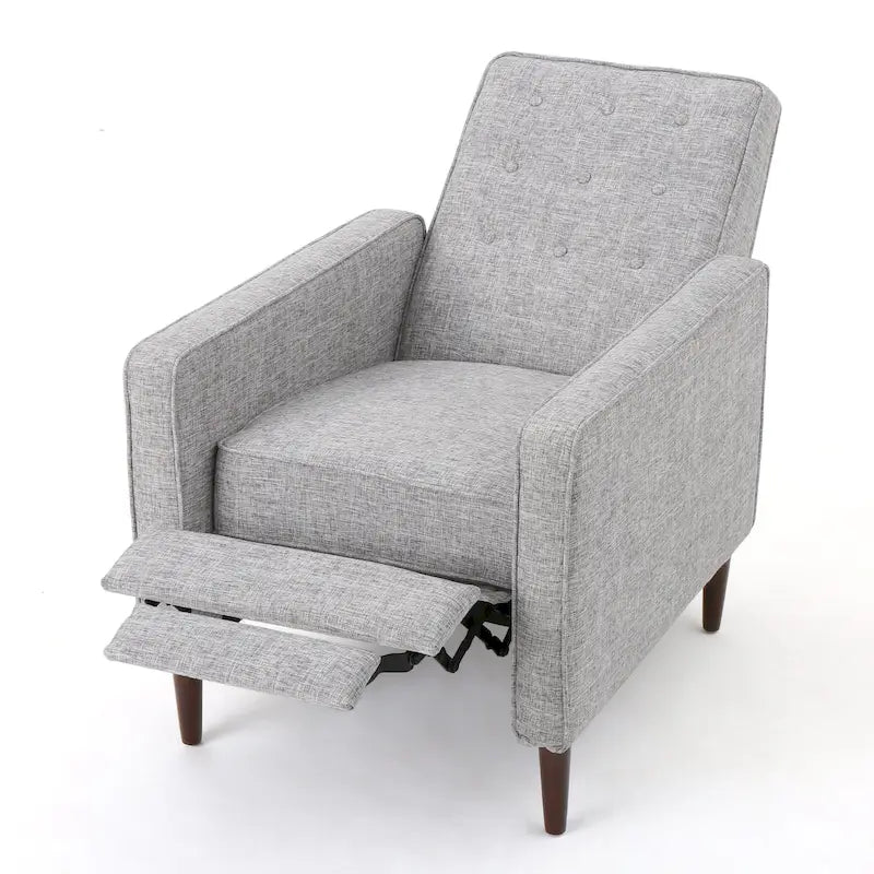Fauteuil inclinable capitonné à dossier haut (ensemble de deux pièces)