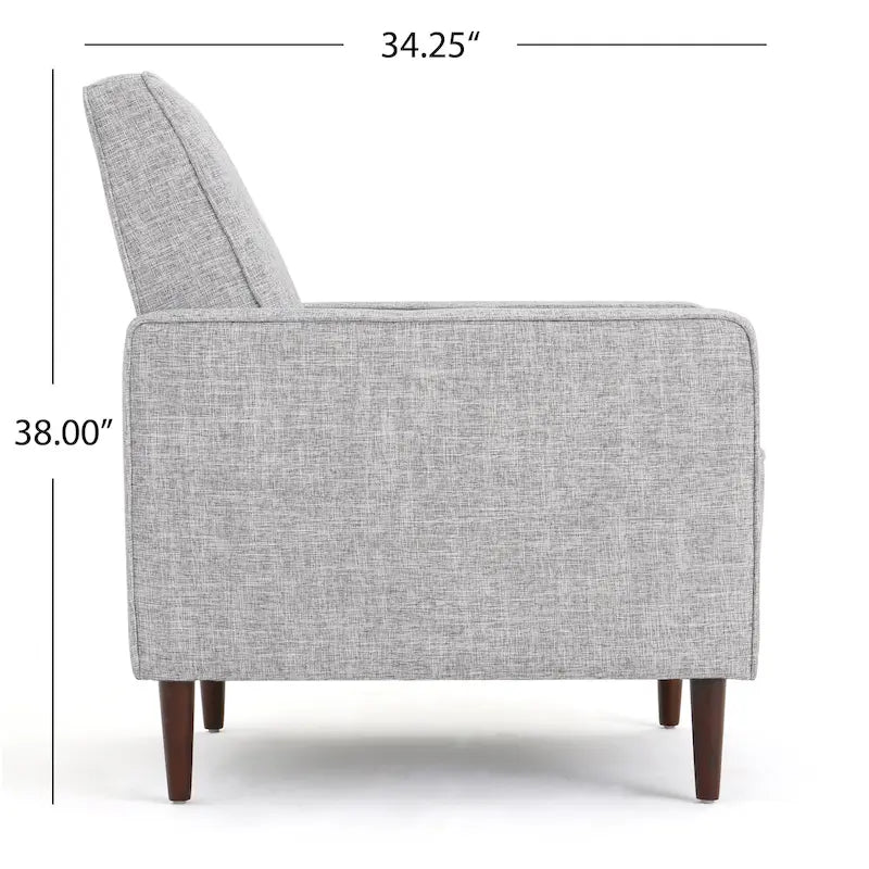 Fauteuil inclinable capitonné à dossier haut (ensemble de deux pièces)