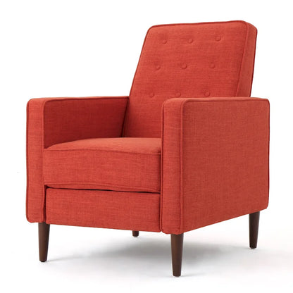 Fauteuil inclinable capitonné à dossier haut (ensemble de deux pièces)