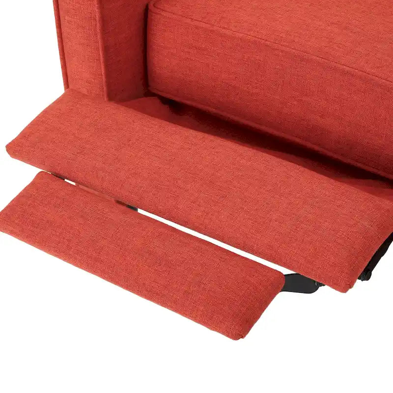 Fauteuil inclinable capitonné à dossier haut (ensemble de deux pièces)