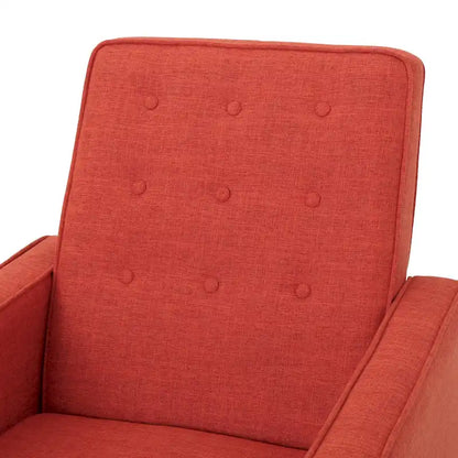 Fauteuil inclinable capitonné à dossier haut (ensemble de deux pièces)