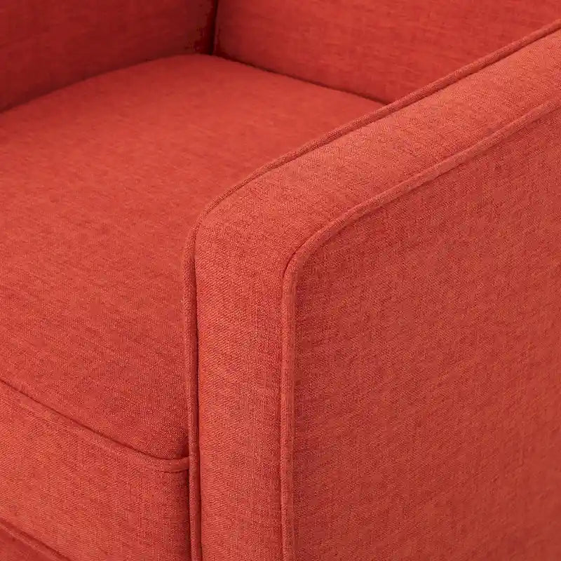 Fauteuil inclinable capitonné à dossier haut (ensemble de deux pièces)