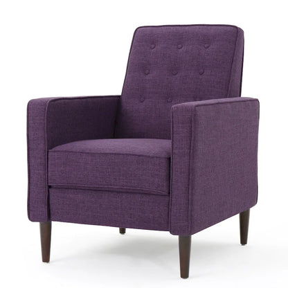 Fauteuil inclinable capitonné à dossier haut (ensemble de deux pièces)