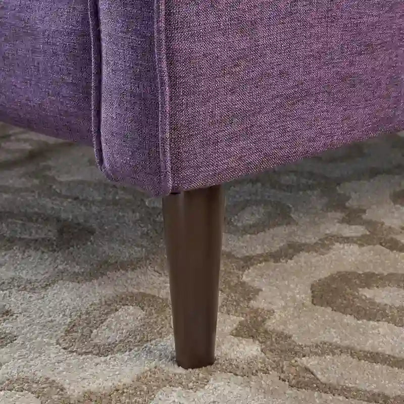 Fauteuil inclinable capitonné à dossier haut (ensemble de deux pièces)