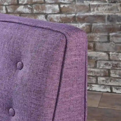 Fauteuil inclinable capitonné à dossier haut (ensemble de deux pièces)