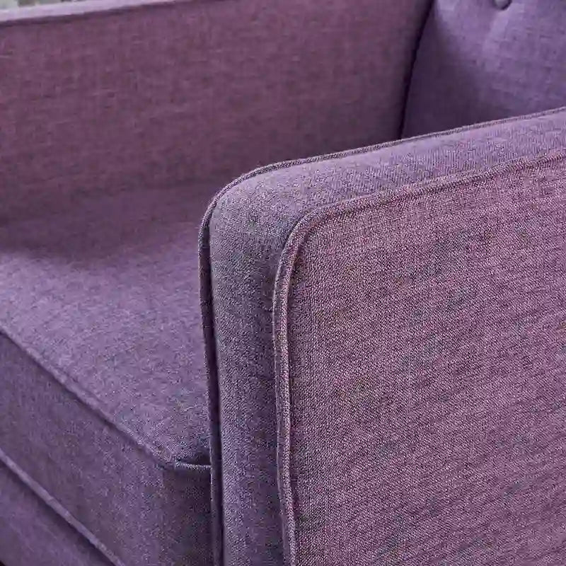 Fauteuil inclinable capitonné à dossier haut (ensemble de deux pièces)