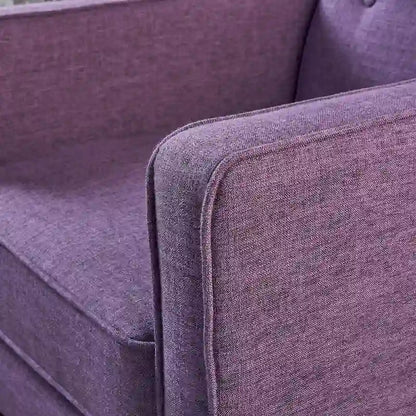 Fauteuil inclinable capitonné à dossier haut (ensemble de deux pièces)
