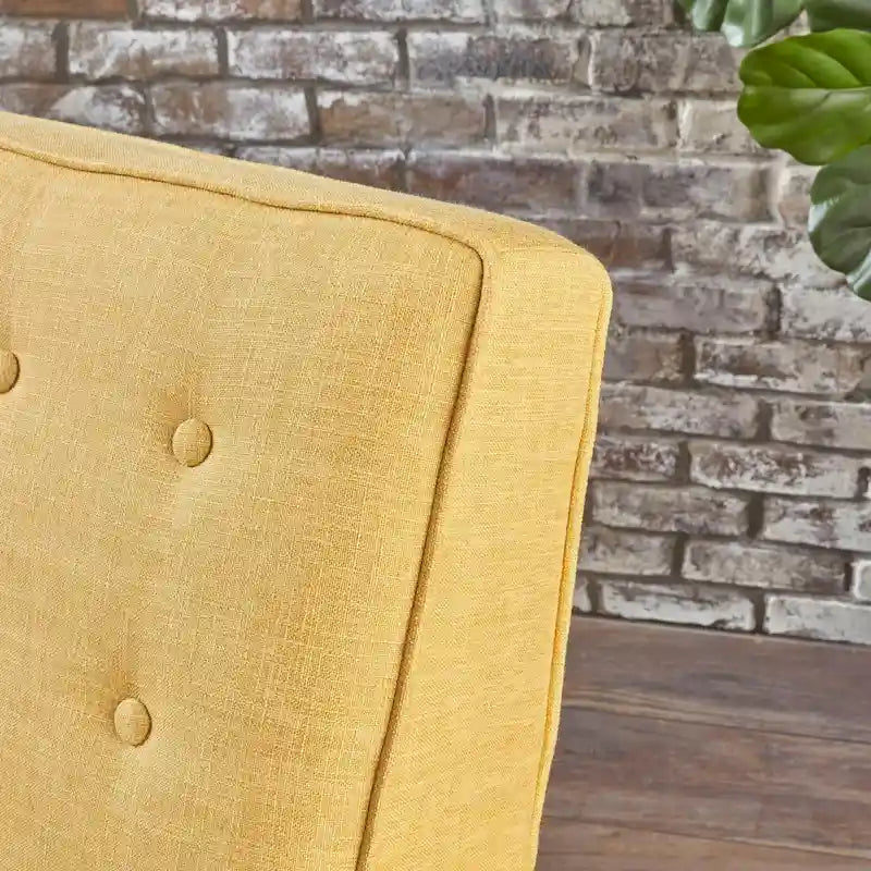 Fauteuil inclinable capitonné à dossier haut (ensemble de deux pièces)