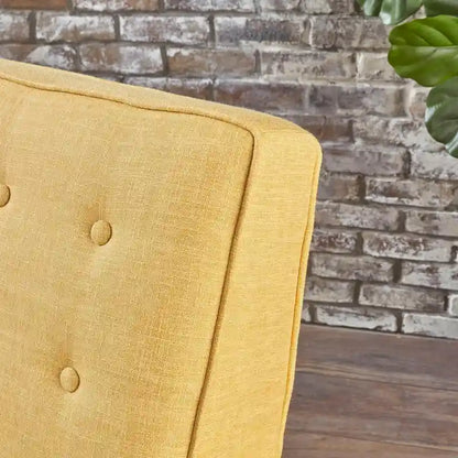 Fauteuil inclinable capitonné à dossier haut (ensemble de deux pièces)