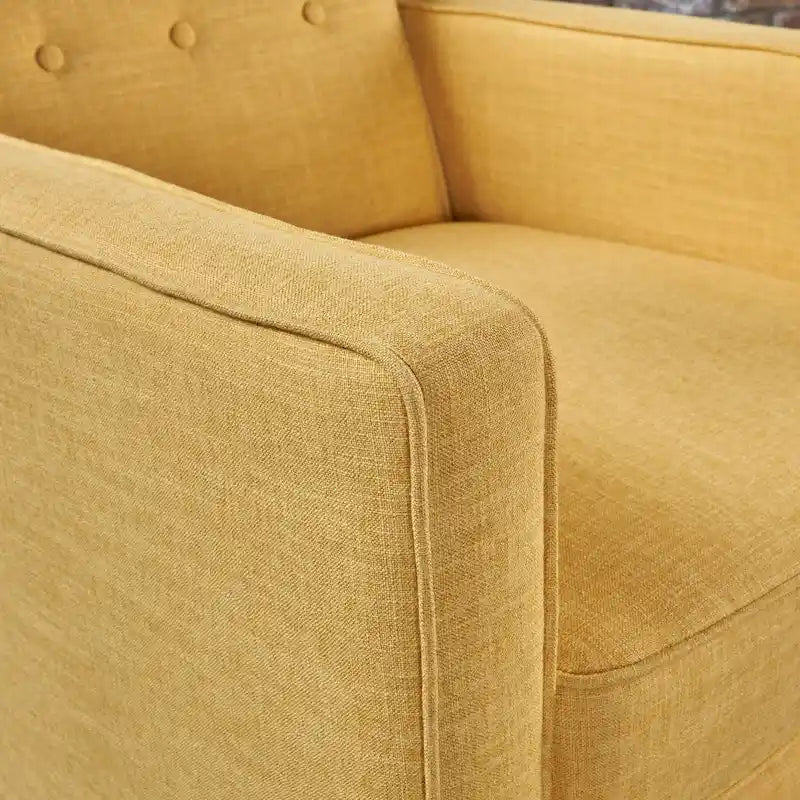 Fauteuil inclinable capitonné à dossier haut (ensemble de deux pièces)