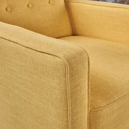 Fauteuil inclinable capitonné à dossier haut (ensemble de deux pièces)