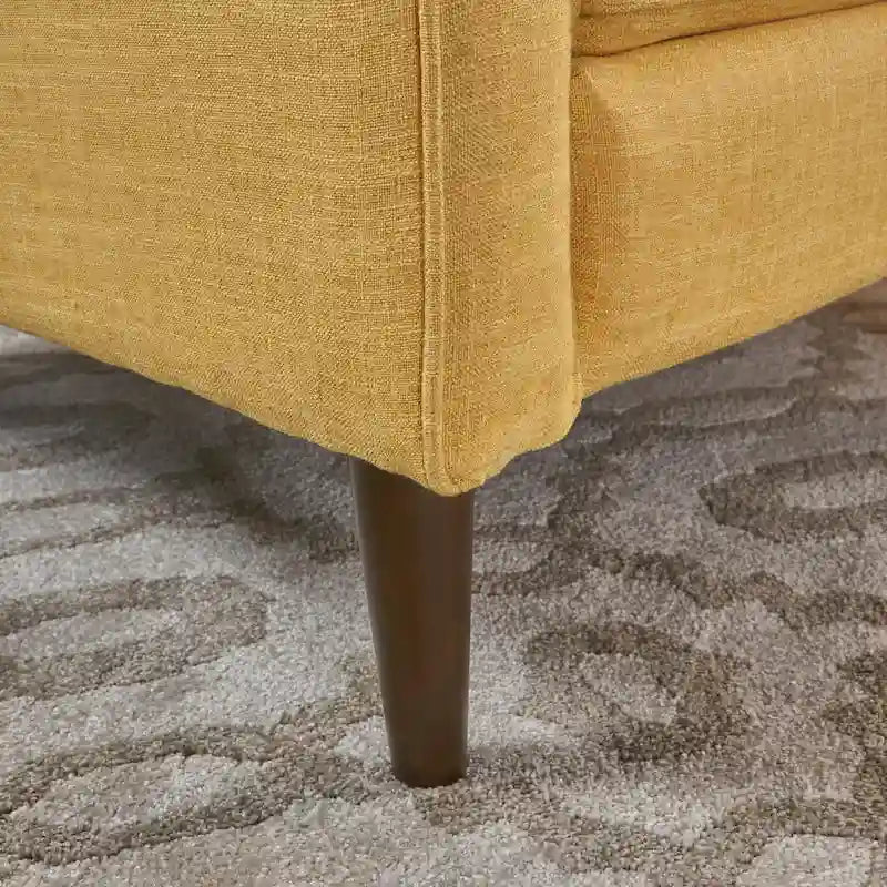 Fauteuil inclinable capitonné à dossier haut (ensemble de deux pièces)