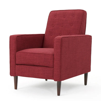 Fauteuil inclinable capitonné à dossier haut (ensemble de deux pièces)