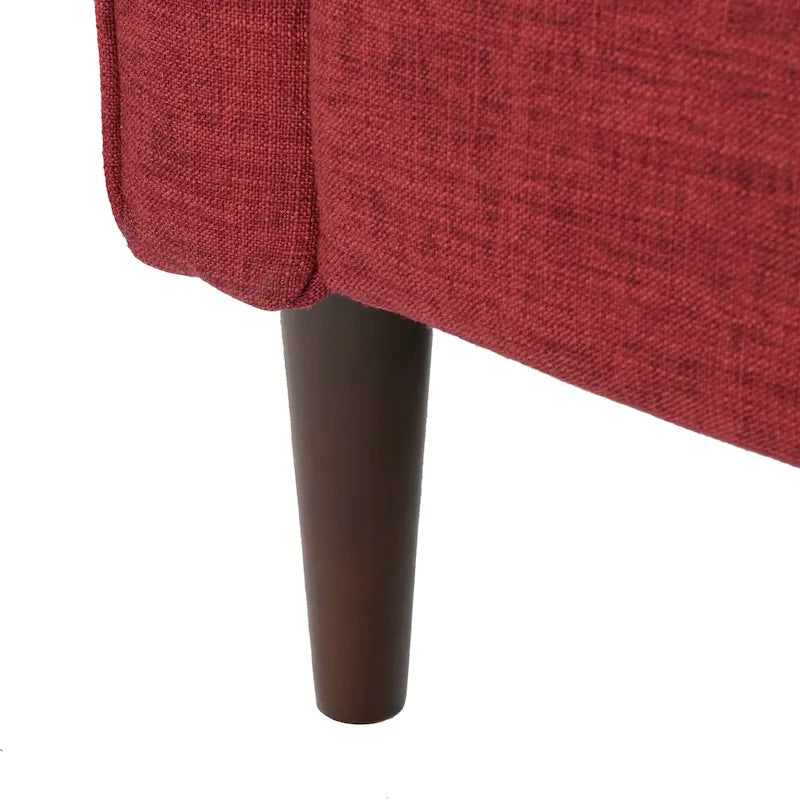 Fauteuil inclinable capitonné à dossier haut (ensemble de deux pièces)