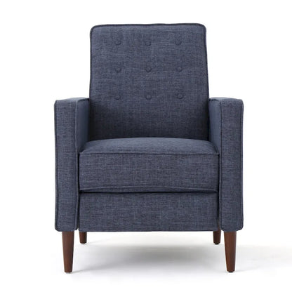 Fauteuil inclinable capitonné à dossier haut (ensemble de deux pièces)