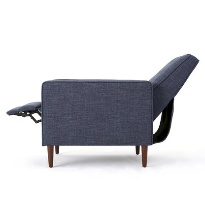 Fauteuil inclinable capitonné à dossier haut (ensemble de deux pièces)