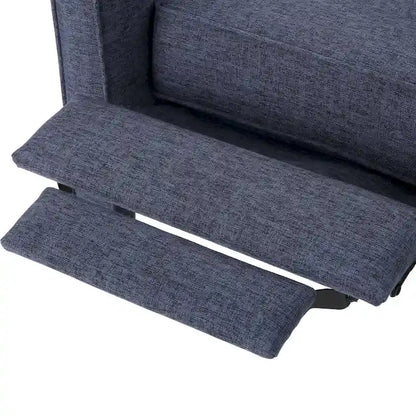 Fauteuil inclinable capitonné à dossier haut (ensemble de deux pièces)