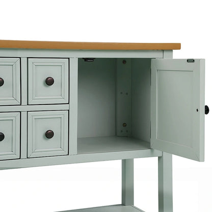 Table console bahut moderne avec étagère inférieure