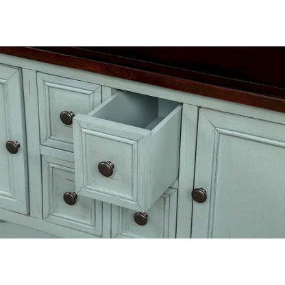 Table console bahut moderne avec étagère inférieure