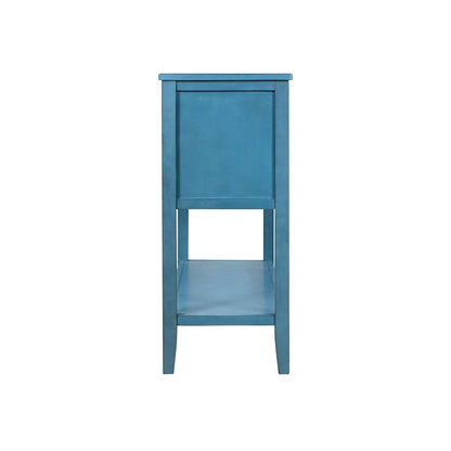 Table console bahut moderne avec étagère inférieure