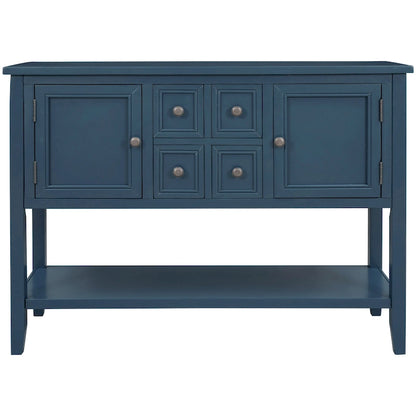 Table console bahut moderne avec étagère inférieure
