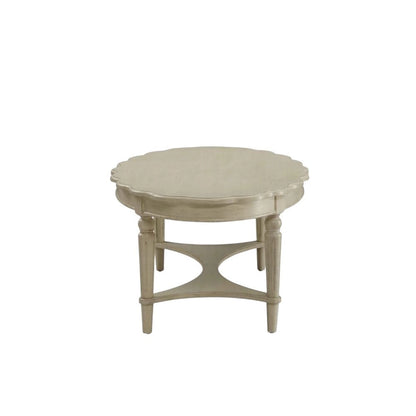 Table basse blanc antique 50 X 28 X 19