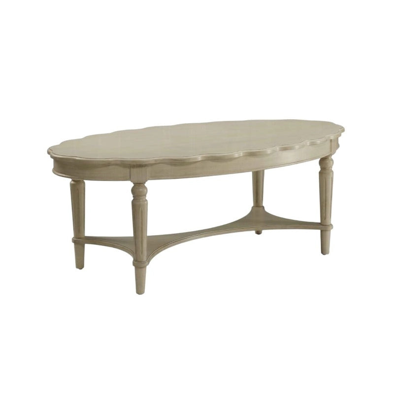 Table basse blanc antique 50 X 28 X 19