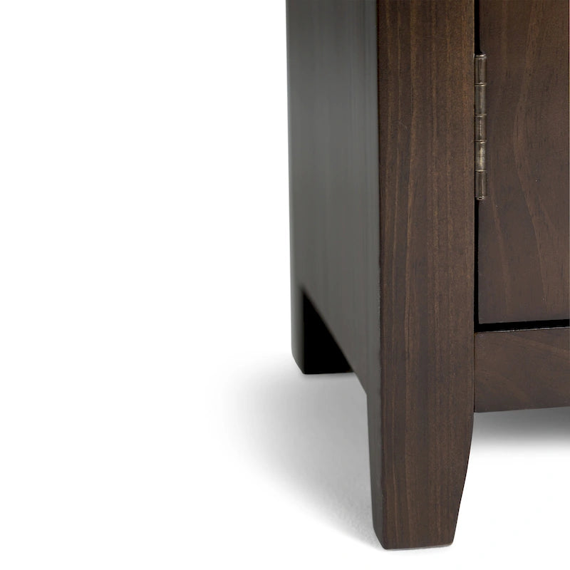 Meuble TV/Média Contemporain en Bois Massif de 183 cm de Large pour TV jusqu'à 80 pouces