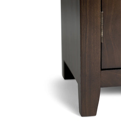 Meuble TV/Média Contemporain en Bois Massif de 183 cm de Large pour TV jusqu'à 80 pouces