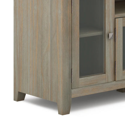 Meuble TV/Média Contemporain en Bois Massif de 183 cm de Large pour TV jusqu'à 80 pouces