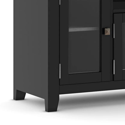 Meuble TV/Média Contemporain en Bois Massif de 183 cm de Large pour TV jusqu'à 80 pouces