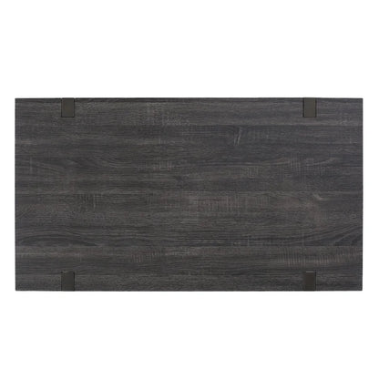Table basse aspect bois - 43,25 pouces (L) x 23,60 pouces (l) x 16,75 pouces (H)