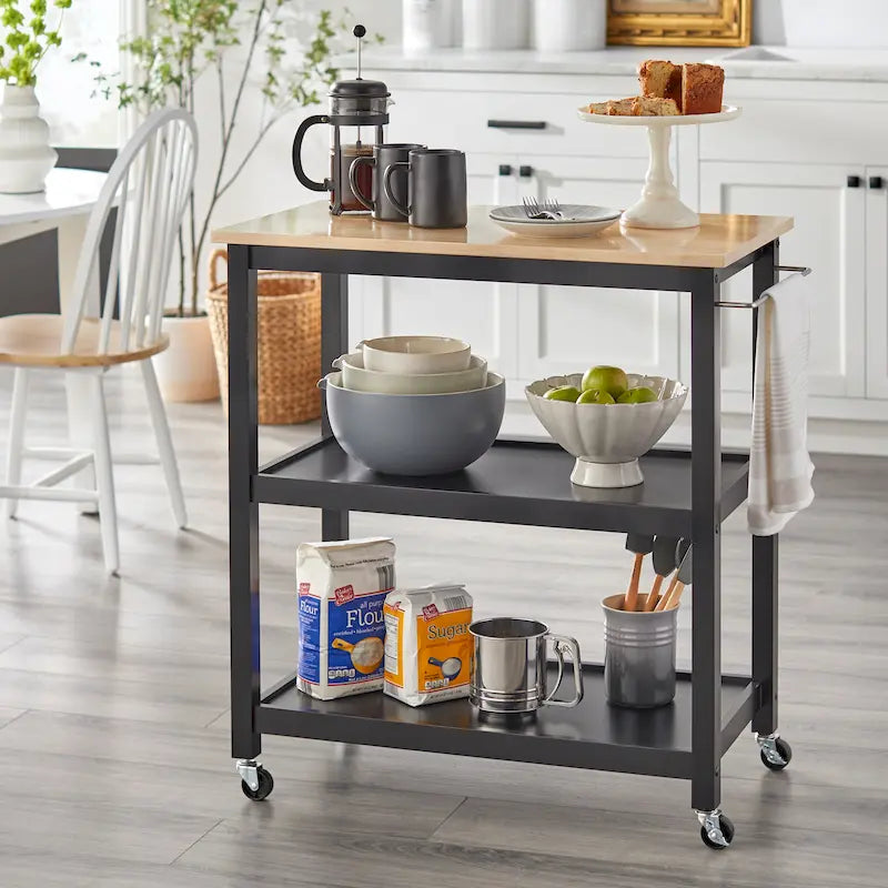 Chariot de cuisine roulant pour un mode de vie simple