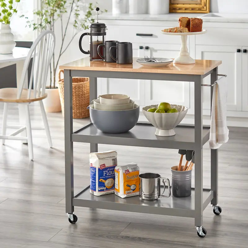 Chariot de cuisine roulant pour un mode de vie simple
