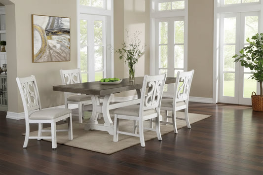86-inch Wood Expandable Dining Table