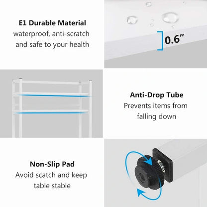 Étagère de cuisine à 5 niveaux, étagère de rangement utilitaire pour four à micro-ondes, desserte à micro-ondes industrielle avec huche