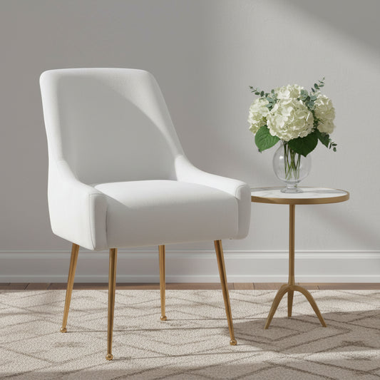 Tufted Velvet Upholstered Dining Chair Set of 2