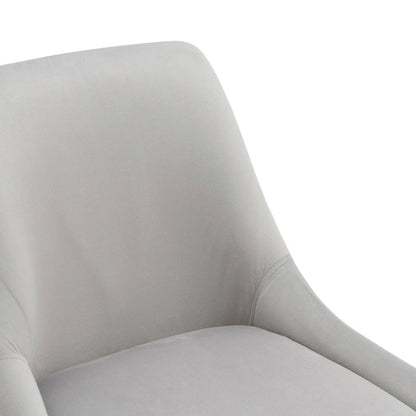 Lot de 2 chaises de salle à manger capitonnées en velours