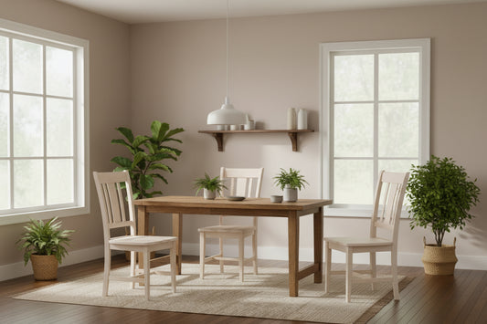 International Concepts Solid Wood San Remo Splatback Chairs, Set of 2