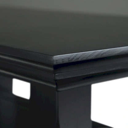 Table d'appoint étroite de style transitionnel en bois massif de 14 pouces de large - 14 pouces de large