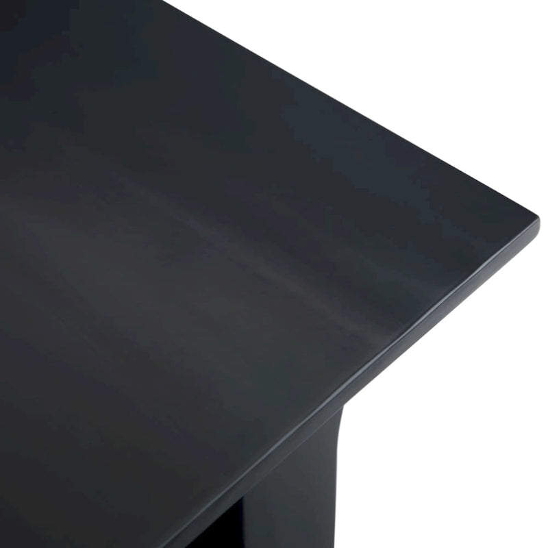 Table d'appoint étroite de style transitionnel en bois massif de 14 pouces de large - 14 pouces de large