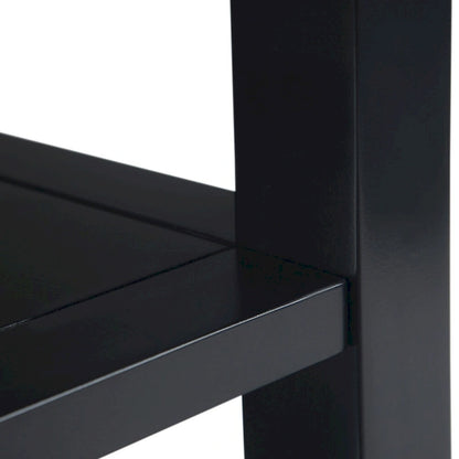 Table d'appoint étroite de style transitionnel en bois massif de 14 pouces de large - 14 pouces de large