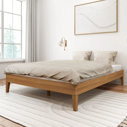 Lit plateforme minimaliste queen size