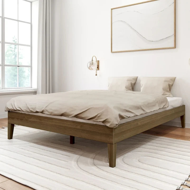 Lit plateforme minimaliste queen size