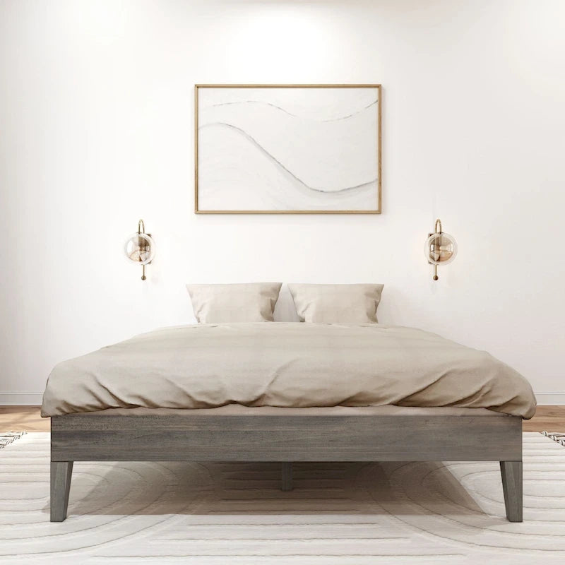 Lit plateforme minimaliste queen size