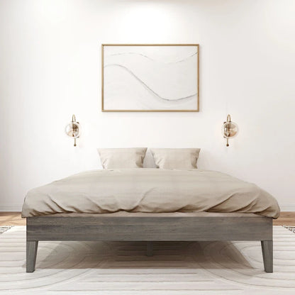 Lit plateforme minimaliste queen size